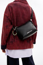 S black leather rectangular crossbody bag S black leather rectangular crossbody bag