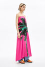 Fuchsia moon palm tree scarf Fuchsia moon palm tree scarf