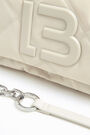 S ivory padded nylon flap bag S ivory padded nylon flap bag