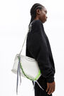M pearl leather trapezium crossbody bag M pearl leather trapezium crossbody bag
