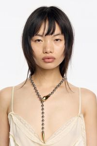 Two-tone snake necklace