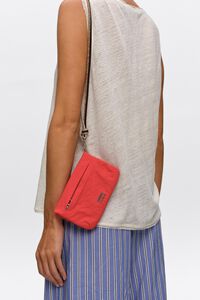 Large pomegranate nylon purse