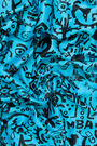 Blue art brut animal bandana Blue art brut animal bandana