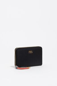 Medium black nylon horizontal wallet