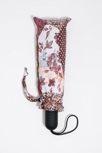 Patchwork print umbrella