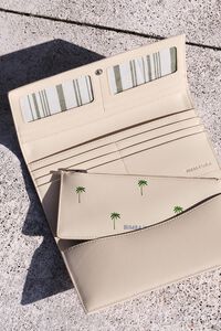 Large sand leather Palms wallet