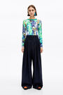 Navy blue palazzo trousers Navy blue palazzo trousers