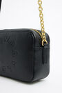 XS black leather crossbody bag XS black leather crossbody bag