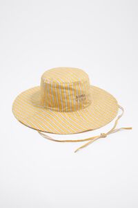 Striped cotton hat