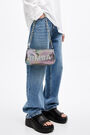 Iridescent mesh cylindrical bag Iridescent mesh cylindrical bag