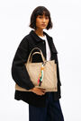 L natural nylon shopper bag L natural nylon shopper bag