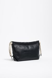 Medium black leather Paper shoulder bag