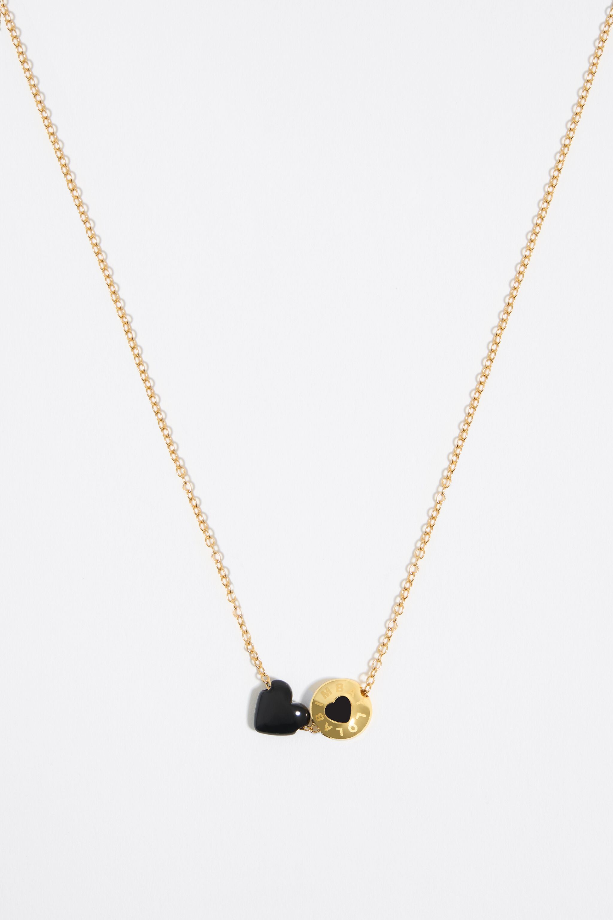 Black heart Candy logo necklace