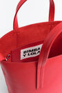 M red leather vertical shopper bag M red leather vertical shopper bag