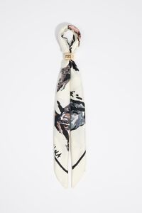 White greyhounds scarf charm