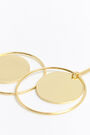 Golden plaque hoop earrings Golden plaque hoop earrings