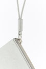 Silver leather envelope make-up case Silver leather envelope make-up case