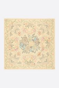 Vanilla floral brushstroke scarf