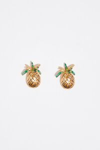 Gold pineapple earrings