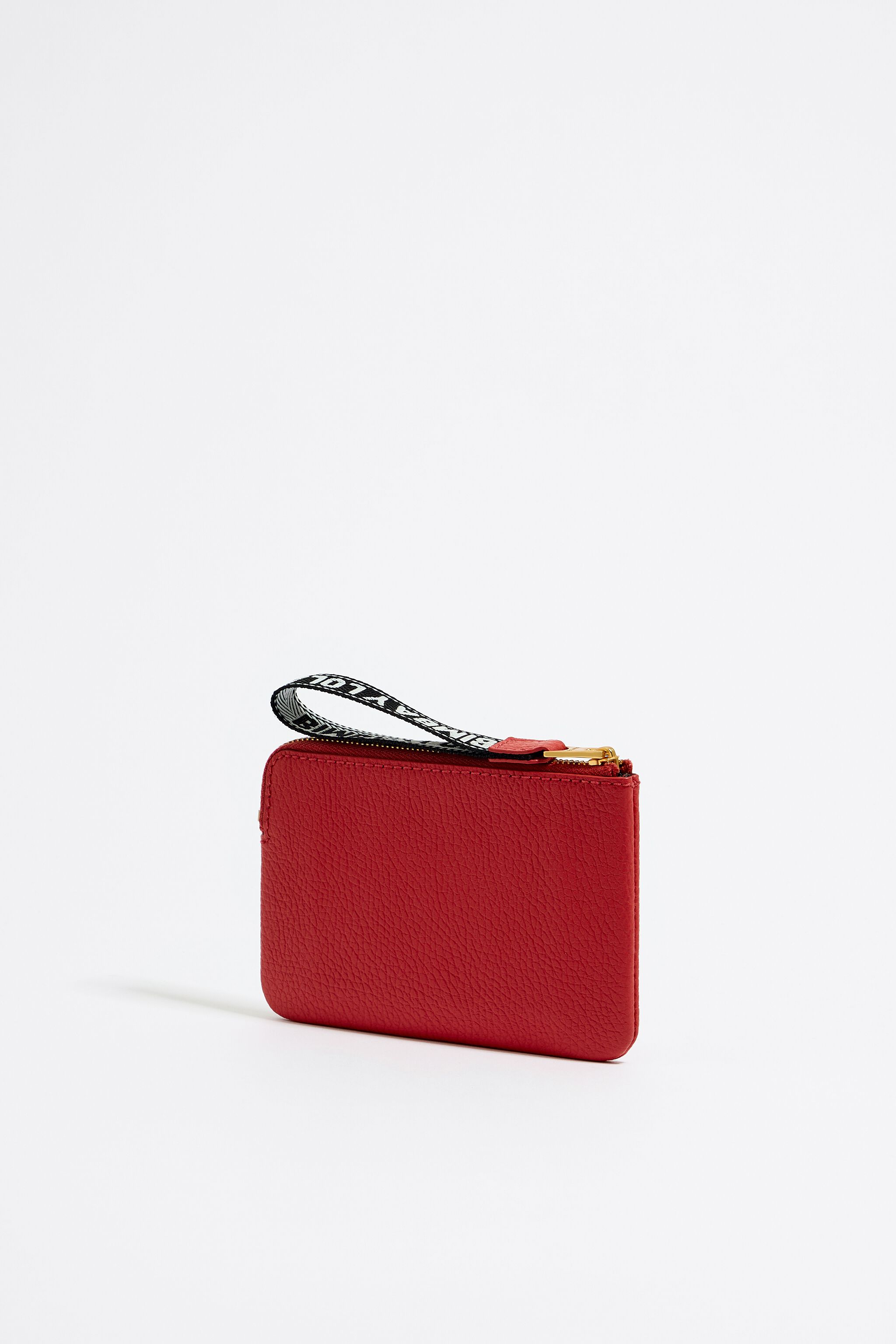 Red leather coin purse