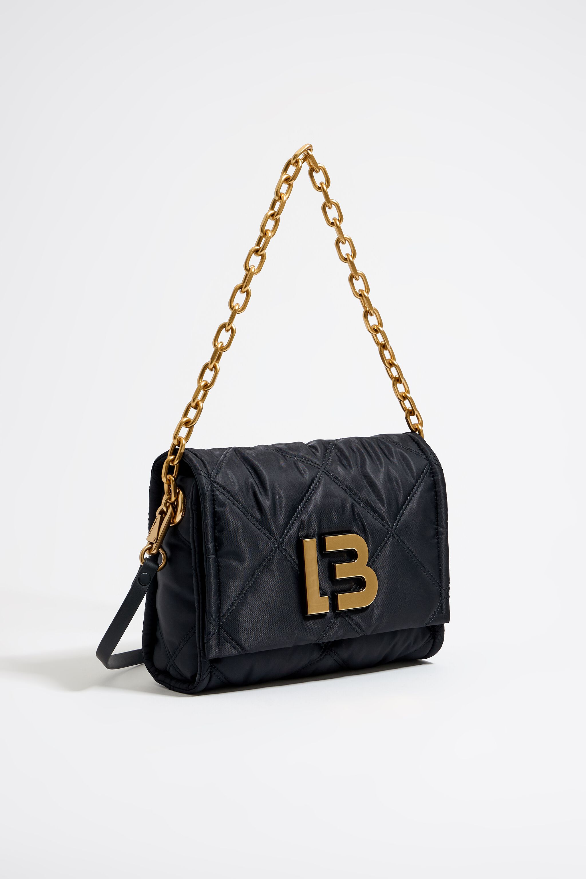 M black padded crossbody bag