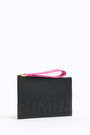 Back leather envelope make-up case Back leather envelope make-up case