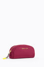 Raspberry semi-oval nylon make-up case Raspberry semi-oval nylon make-up case