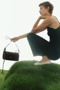 Medium dark brown leather Madrid bag