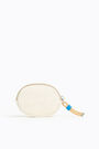 Ivory nylon oval coin purse Ivory nylon oval coin purse