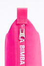 S neon pink nylon trapezium make-up case S neon pink nylon trapezium make-up case
