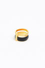 Wide ring with two enamelled bands Wide ring with two enamelled bands