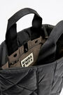 L black padded nylon shopper bag L black padded nylon shopper bag