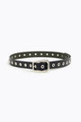 Black leather stud belt Black leather stud belt