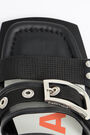Flat black leather sandal Flat black leather sandal