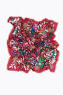 Red wild flowers shawl Red wild flowers shawl
