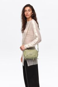 Mini pastel green leather Lolita bag