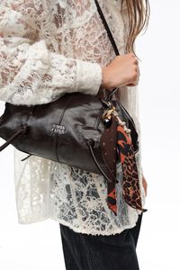 Patchwork scarf key ring