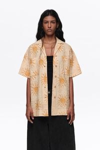 Bimba by the south textured cotton oversize shirt