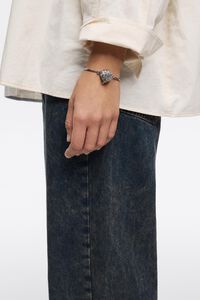 Silver eagle rigid bracelet