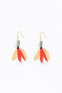 Long coral resin earrings Long coral resin earrings