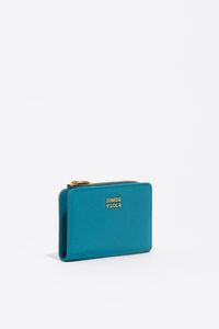 Lagoon blue nylon compact purse