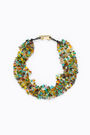 Short multicolor glass necklace Short multicolor glass necklace