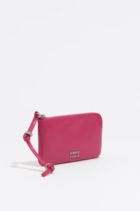 Small fuchsia leather purse