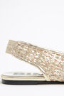 Gold woven ballerina shoe Gold woven ballerina shoe
