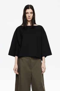 Black ponte di roma boxy T-shirt Black ponte di roma boxy T-shirt