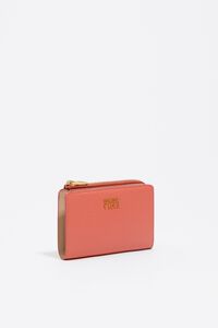 Bubblegum pink leather purse