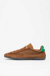 Deportiva 13 22 sneakers in suede and leather-coloured fabric
