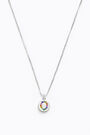 Letter O short silver necklace Letter O short silver necklace