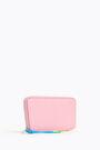 Pink leather asymmetrical book wallet Pink leather asymmetrical book wallet