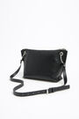 M black leather trapezium crossbody bag M black leather trapezium crossbody bag